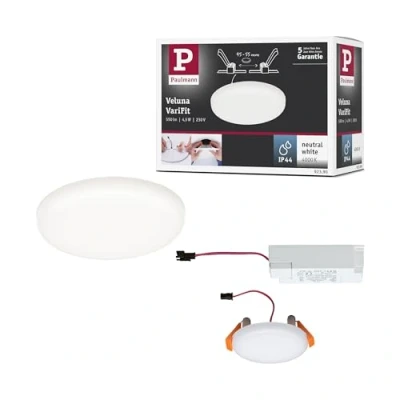 Immagine di Paulmann 92390 EB Panel Veluna VariFit Lampada LED da incasso (monocolore) 4.50 W Satinato