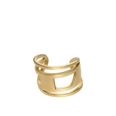 Immagine di Diesel OVAL D LOGO Anello goldcoloured, Uomo, Taglia: 55, Gold coloured