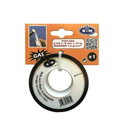 Immagine di saneaplast metalsant. 321610 Teflon Fontan al. Dens. 12 mmx0.1mmx12mt per gas BL S &amp; M
