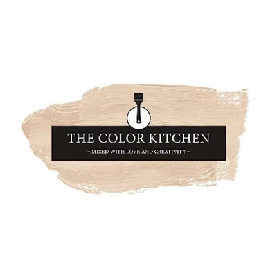 Immagine di A.S. Création THE COLOR KITCHEN TCK6008 colore chiaro da parete per soggiorno e camera letto, interno opaco in beige, 5 l, coprente