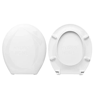 Immagine di HYDRO HOME Copriwater Ideal standard Gemma Compatibile, Tavoletta Wc IN Plastica Termoindurente Avvolgente Con Cerniere Regolabili, Asse Colore Bianco MADE ITALY