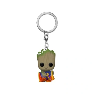 Immagine di Funko Pop! Keychain: Marvel Guardians Of The Galaxy Groot 1/6 Odds For Rare Chase Varianteese Puffs Shorts Mini Figura in Vinile da Collezione Novità Portachiavi Idea Regalo