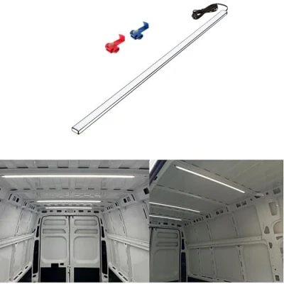 Immagine di Illuminazione a LED per interni del bagagliaio, 100 cm, luce bianca opaca, auto, camper, furgone, caravan, cucina, camera