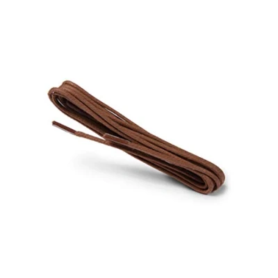 Immagine di Kaps Lacci Tondi Cerati, per Scarpe Rotondi 100% in Cotone di Qualità, Diametro 2 mm, Calzature Casual e Alla Moda, made Europe, 1 Paio(75cm 29 inch 4 5 paia occhielli/49 cognac)