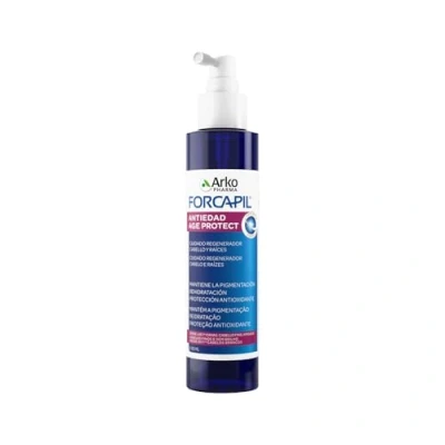 Immagine di Arkopharma Forcapil Antietà Spray, Riduce i segni dell&#039;invecchiamento dei capelli, Aumenta la densità Rigenera fibra Idrata in profondità, testato scientificamente