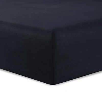 Immagine di Vision Lenzuolo con angoli 150 x 200 cm, colore: nero, 100% cotone: 57 fili, 4 elastici, angolo da 30 cm.