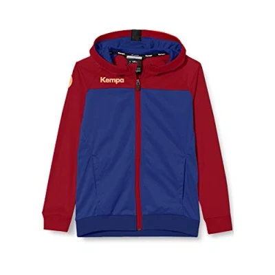 Immagine di Kempa Prime Multi Jacket, Giacca da Pallamano con Cappuccio Uomo, Azul Deep/Rojo Oscuro, 128