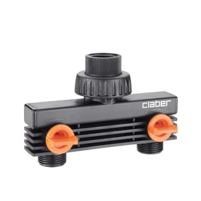 Immagine di Presa a due vie filettate 20/27 mm irrigazione Cla ber
