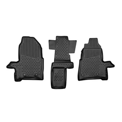 Immagine di Element Tappetini in Gomma 3D Premium Personalizzati Ford Tourneo Custom/Transit C, Minivan 2012, 3 pez., Nera