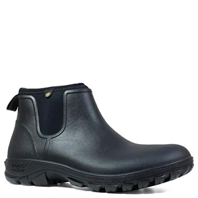 Immagine di Bogs Men&#039;s Sauvie Slip Chukka Boot, Black, 9 D(M) US