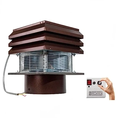 Immagine di Aspiratore base tondo gemi tirafumo tiracamino aspirafumo elettrico comignolo fumaiolo per camini barbecue