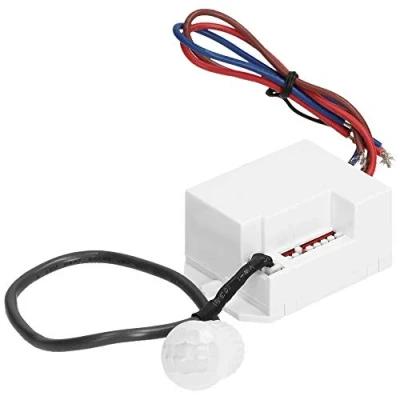 Immagine di ORNO CR 211/12 24v Mini Sensore di Movimento Per Luci LED Compatible 12v Con Crepuscolare e Timer