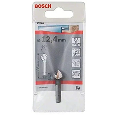 Immagine di Bosch Accessories Power Tools 2608596407 Svasatore conico 12.4 mm HSS 1/4 (6.3 mm) 1 pz.