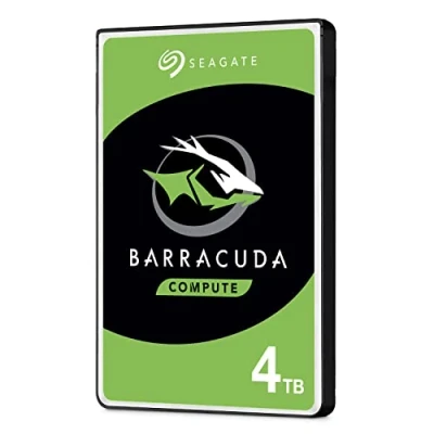 Immagine di Seagate BarraCuda, Unità Disco Interna da 4 TB, SATA 6 Gbit/s, 2,5&quot;, 5.400 giri/min, Cache 128 MB per PC Desktop e Portatili (ST4000LM024)