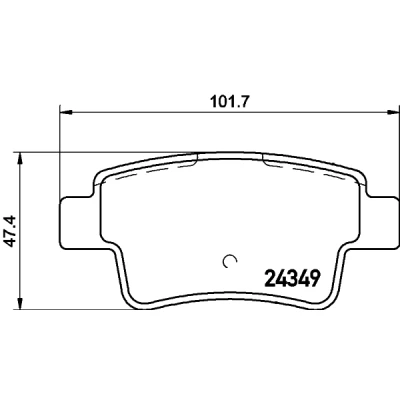 Immagine di HELLA 8DB 355 015 861 Kit pastiglie freno Non predisposto per contatto segnalazione usura con bulloni pinza accessori