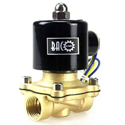 Immagine di BACOENG DC 12V 1/2&quot; Elettrico elettrovalvola Ottone Solenoid Valve per Acqua Aria Olio NC
