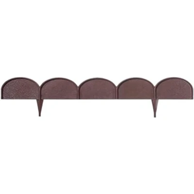 Immagine di Bordura da giardino Prosperplast &quot;Garder Line&quot; 20 pezzi in plastica 10 x 0,09 metri colore marrone