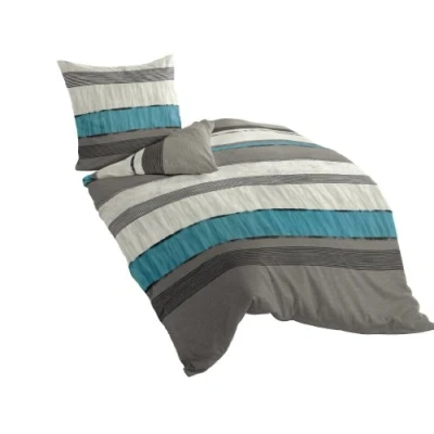Immagine di Bierbaum, Set di Lenzuola in Raso Cotone MAKO, Multicolore (Mehrfarbig), 135 cm x 200