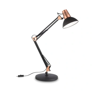 Immagine di Ideal Lux Wally TL1 E27 Nero lampada da tavolo