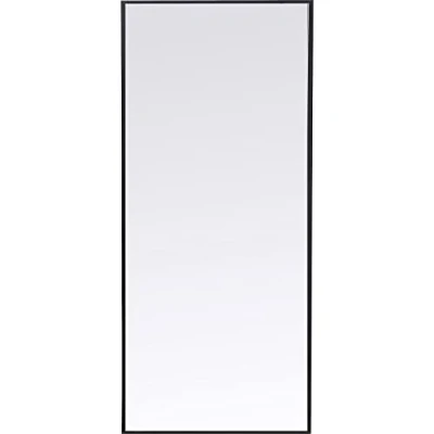 Immagine di Kare Design Specchio Bella, Cornice Nera, 180X60Cm, Rettangolare, Montaggio Verticale E Orrizontale, Spazi Piccoli, Sottile, Taglia Unica