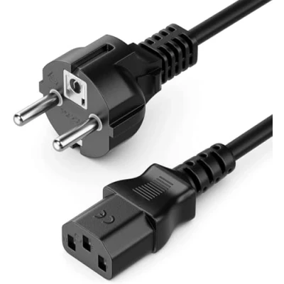 Immagine di MANHATTAN ICOC 01 NC D Cavo alimentazione C13 F a Schuko 1,8 mt nero