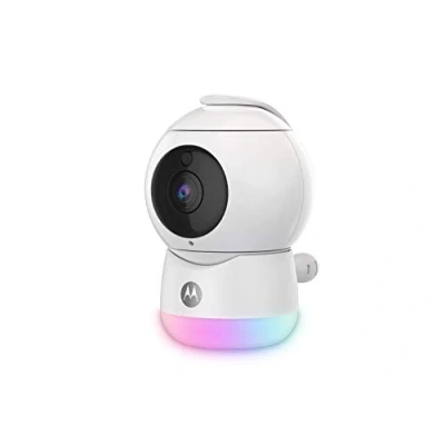 Immagine di Motorola Baby Videocamera per Wifi Video Full HD con Luce Notturna Temperatura, Panoramica, Scansione, Zoom, Inclinazione, Conversazione a 2 vie, Ninne Nanne locale/cloud Alexa, bianco