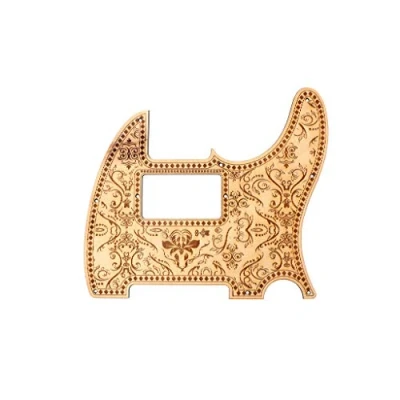 Immagine di Alnicov Battipenna a 8 fori per chitarra Tele stile floreale Humbucker PickGuard di ricambio Fd Standard Telecaster Parte