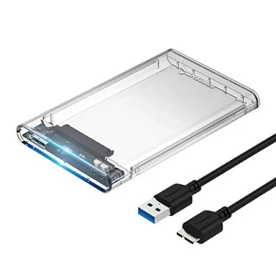 Immagine di SABRENT Case SSD/HDD Hard Disk Esterno da SATA 2.5&#039;&#039; a USB 3.2 Gen 1, [Supporto UASP III] Trasparente (EC OCUB)