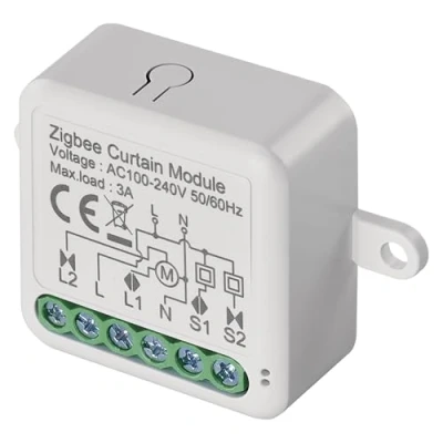 Immagine di EMOS GoSmart interruttore per tapparelle, Zigbee Smart Switch con app, a relè da incasso il controllo della tapparella, vocale delle persiane Alexa e Google Home,