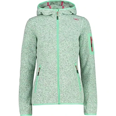 Immagine di CMP Giacca in Knit Tech da Donna con Cappuccio Fisso, Fucsia Bianco, 40