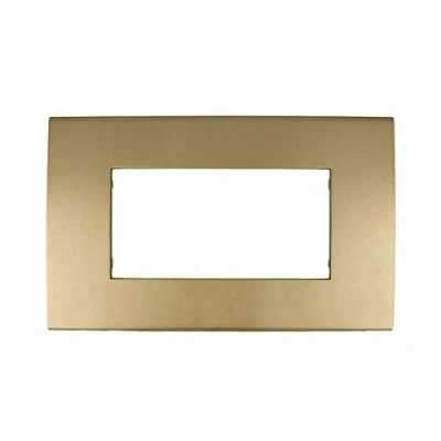 Immagine di Placche Compatibile Con Vimar Arke, Da 4 Moduli/Posti, Colore Oro