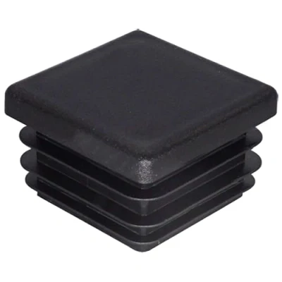 Immagine di SKIR&#039;CO tappi quadrati in plastica, 30 x mm, per tubi opachi, inserti quadrati, pali recinzioni, colore nero RAL 9005, 40 pezzi