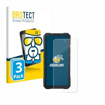 Immagine di brotect Pellicola Protettiva Vetro per Cubot KingKong X Protezione Schermo (3 Pezzi) [Durezza Estrema 9H, Chiaro]