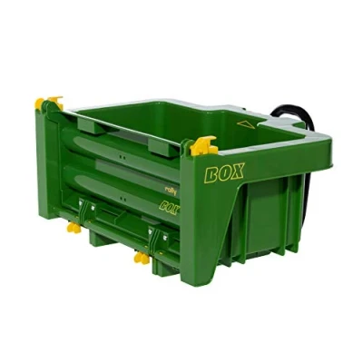 Immagine di Rimorchio per trattore John Deere rollyBox (funzione di ribaltamento, colore verde, bambini da 3 a 10 anni, trattori pedali) 408931
