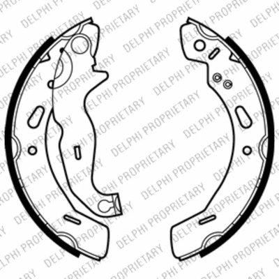 Immagine di DELPHI LS2016 Ganasce Freno 200 32 FORD: FIESTA 6, KA Hatchback, 6 Van, MAZDA: 2 Hatchback