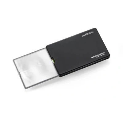 Immagine di Eschenbach 152110 Lente dingrandimento portatile con illuminazione LED Ingrandimenti: 3 x Lente: (L L) 86 mm 54 Nero
