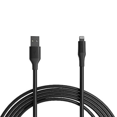 Immagine di Amazon Basics Cavo di ricarica da USB a Lightning ABS, caricabatterie certificato MFi per Apple iPhone 14 13 12 11 X Xs Pro, Pro Max, Plus, iPad, 3 m, Nero