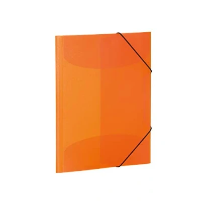 Immagine di HERMA 19515 Cartellina portadocumenti, formato A3, colore arancione traslucido, per bambini, in plastica, con alette interne ed elastico, ragazzi e ragazze