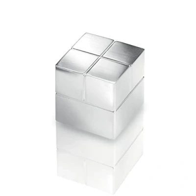 Immagine di SIGEL BA196 Magneti Artverum, a forma di cubo, argento, 1 pz., per lavagne magnetiche vetro