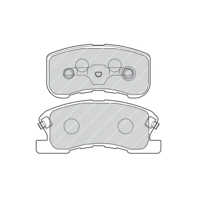 Immagine di FERODO PREMIER FDB1501 Kit pastiglie freno con segnalatore acustico usura clip pistone accessori DAIHATSU: Sirion I
