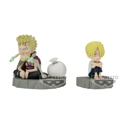 Immagine di Banpresto Sanji &amp; Zeff One Piece Action Figure World Collectable Log Stories, 6 cm, multicolore, BP88900P