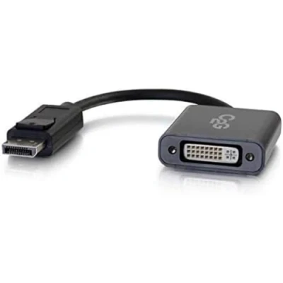 Immagine di C2G Adattatore attivo DisplayPort maschio a DVI D Dual Link femmina 4K nero, compatibile con display Apple Cinema, Microsoft, Dell, HP, Intel, ASUS, Alienware, Lenovo e altri