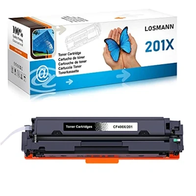 Immagine di LOSMANN 1x Toner compatibile con HP CF400X CF401X CF402X CF403X 201X 201A CF400A per Color LaserJet Pro M252dn M252dw M252n M270 Series M274dn M274n MFP M277c6 M277dw M277n