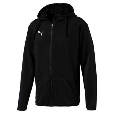 Immagine di Puma LIGA Casuals Giacca sportiva, Uomo, Taglia: Large, black/puma white