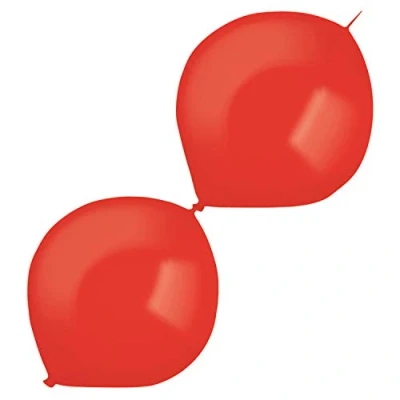 Immagine di Amscan 9905662 Palloncini in lattice Decorator Crystal E Link, 50 pezzi, rosso, Link a Loon, palloncino, ghirlanda