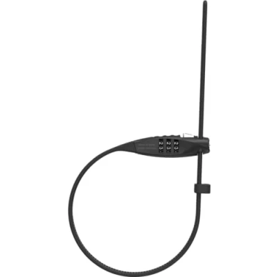 Immagine di ABUS Combiflex TravelGuard serratura per il fissaggio di caschi, passeggini, sci e bagagli cavo lungo 45 cm con codice combinazione nero