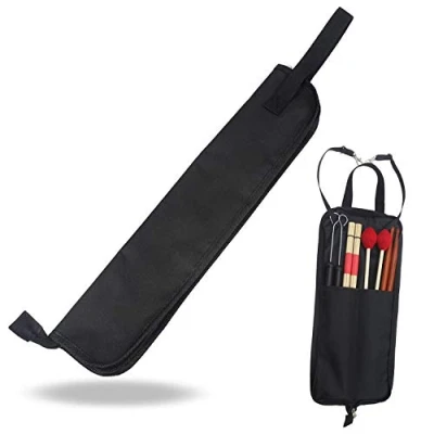 Immagine di Xrten Borsa per Bacchette Batteria,Drum Stick Bag con Tracolla Custodia Impermeabile 600D Bacchette(Nero)