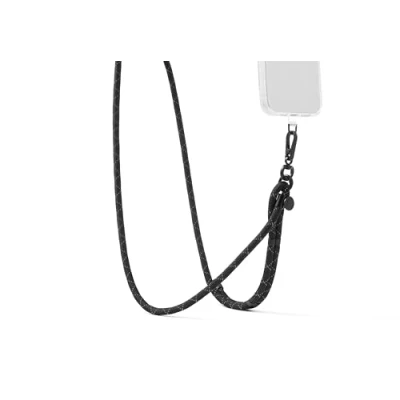 Immagine di PopSockets Cordino per telefono, supporto tracolla dispositivi Paracord nero