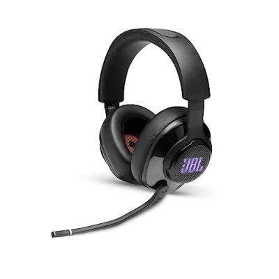 Immagine di JBL Quantum 400 Cuffie Gaming Over Ear con Filo USB, Headset da gioco Microfono, Surround su PC e RGB, compatibilità Multipiattaforma, Colore Nero