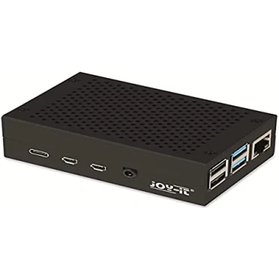 Immagine di Custodia per scheda SBC Joy it rb AlucaseP4+01B Adatto (kit di sviluppo): Raspberry Pi Nero